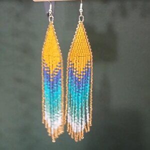 Indigenous handmade beadwork - earrings